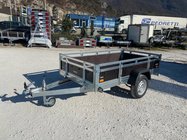 Remolque Martz Holz 230 x 126 cm 500/750 KG PTAC + portaescaleras y ballestas