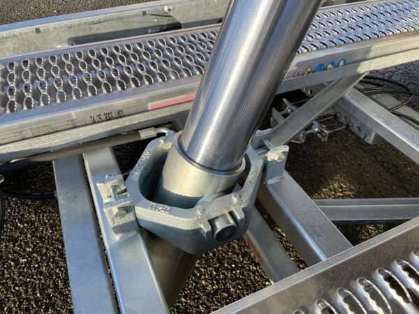 Remolque volquete trilateral Saris K3 406 x 204, 3500 kg, triple eje, con freno, ballestas