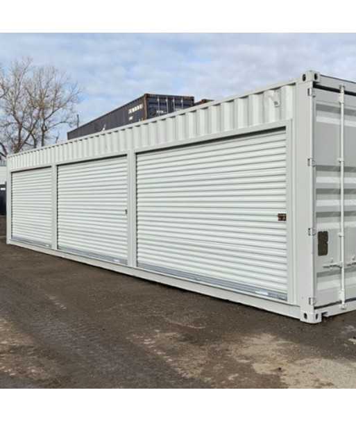 Contenedor de 40 pies con 3 puertas seccionales