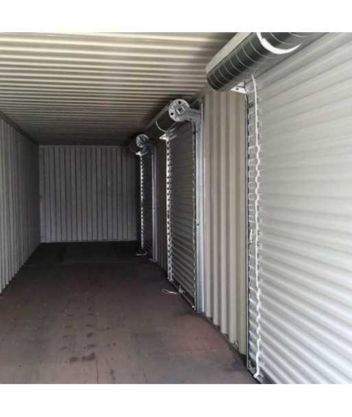 Contenedor de 40 pies con 3 puertas seccionales