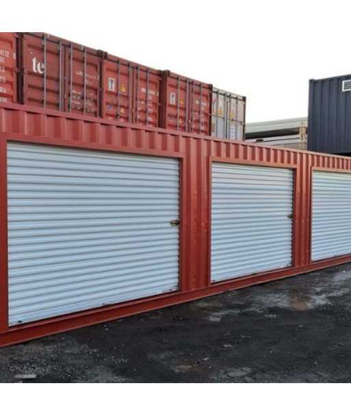 Contenedor de 40 pies con 3 puertas seccionales