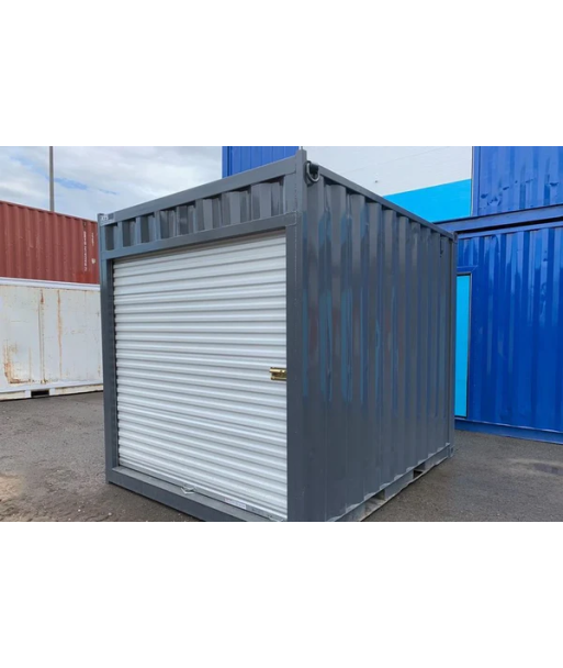 Contenedor de envío con puerta enrollable