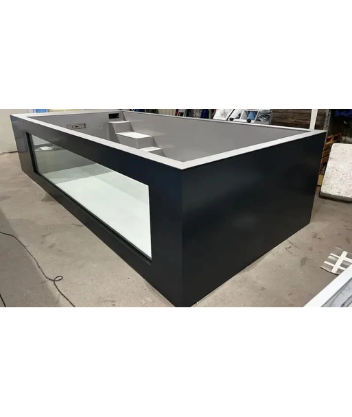 QP Piscina de polipropileno de 6,5m x 2,5m y dotada de ventanal de 4m de ancho