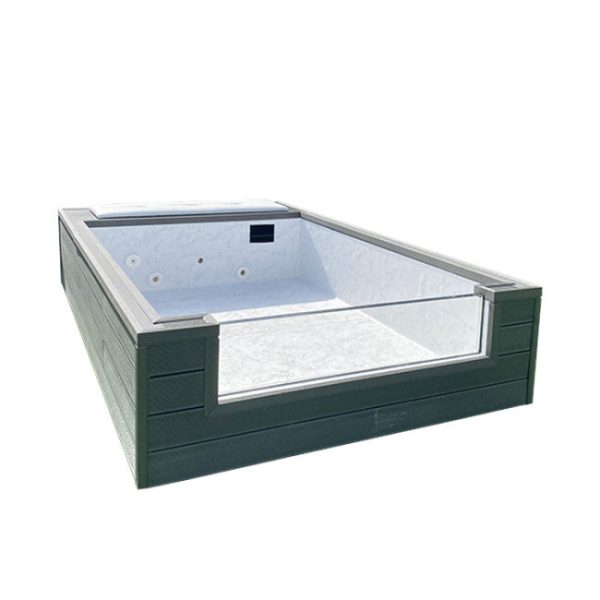 QS Piscina rígida de acero elevada, agua