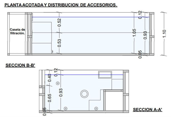 Piscina elevada ILU Pro 230 de acero rígido