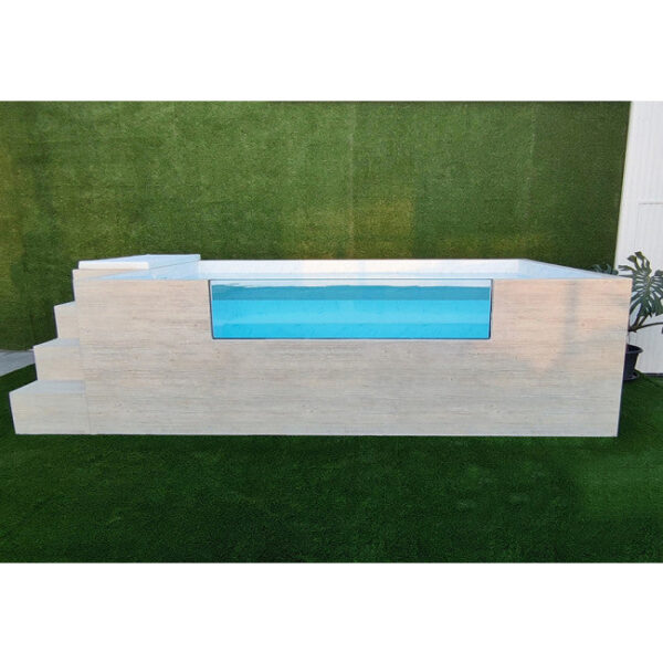 Piscina elevada ILU Pro 230 de acero rígido