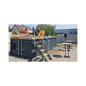 qa Piscina contenedor lista para usar de 6,2 m x 2,5 m, Pack Confort